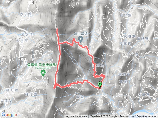 大橫屏山與南峰O型