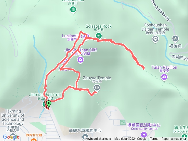 內湖金面山、竹月寺