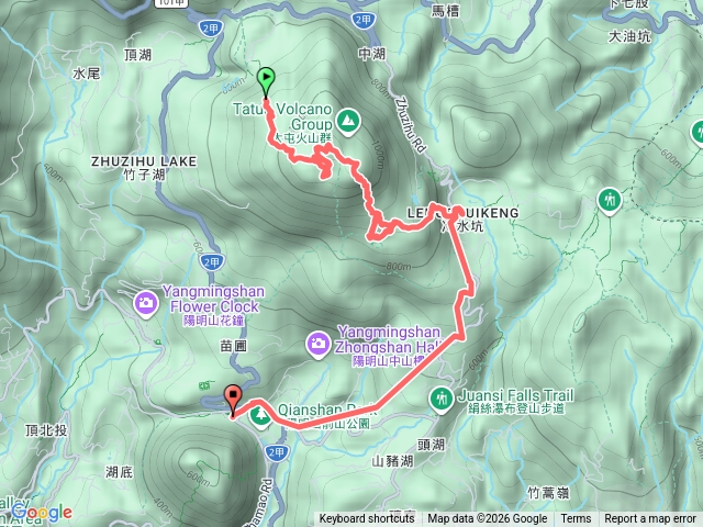 七星山腰凱達格蘭遺址金字塔、祭壇及恐龍接吻石、七星山主峰、東峰、南峰及冷水坑預覽圖