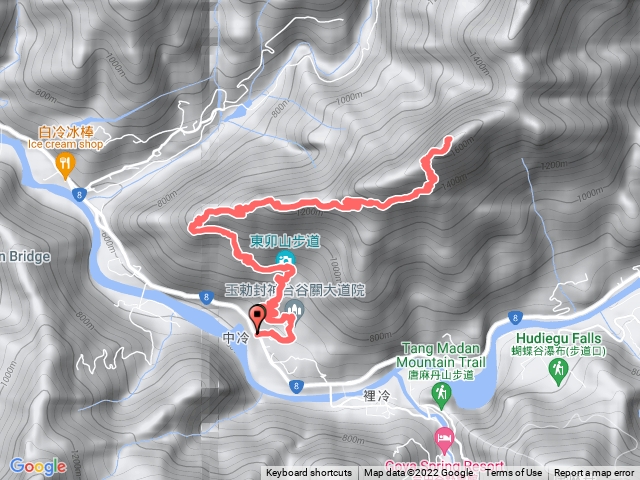 谷關大道院站牌-東卯山