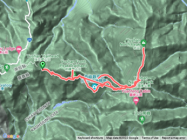 2022/9/22-23 玉山前西北主峰