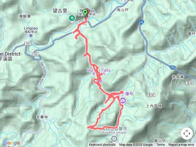 2025-04-29望古車站慶和煤礦捨石山水平坑灰窯瀑布本坑卸煤口翻車台炸藥存放室西東斜坑排風坑運煤橋石硿子古道瀑布畝畝山運煤隧道萬寶洞探路回望古p行預覽圖