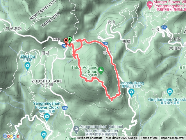 七星山主峰，、東峰