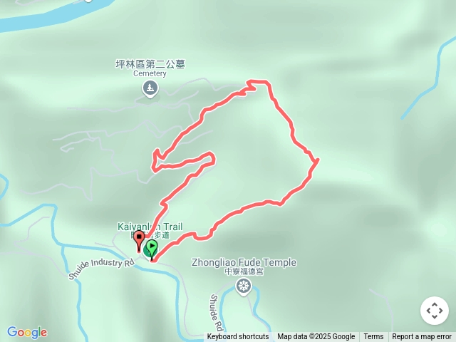 新北坪林開眼崙登山步道O型