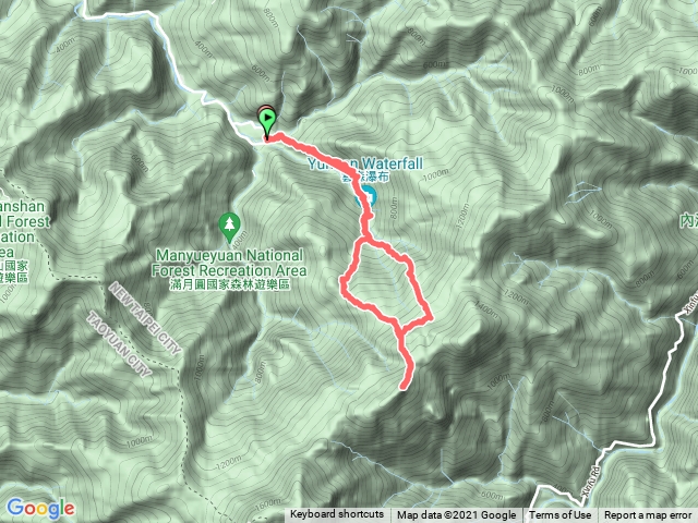 登樂佩山，經雲森瀑布，賞黃金山毛櫸，熊空車站起登