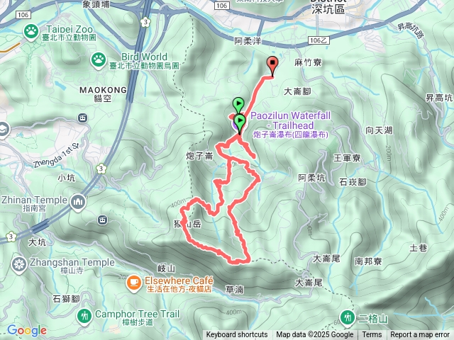 炮子崙、猴山岳步道