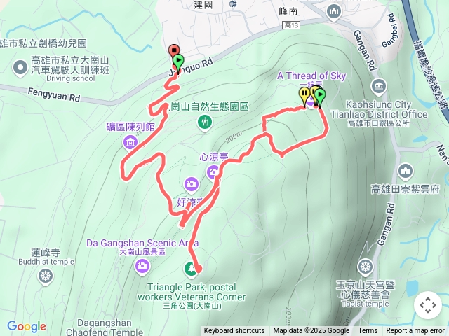 高雄大崗山一線天