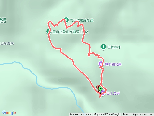 20251225雪山坑登山步道-巨人之手