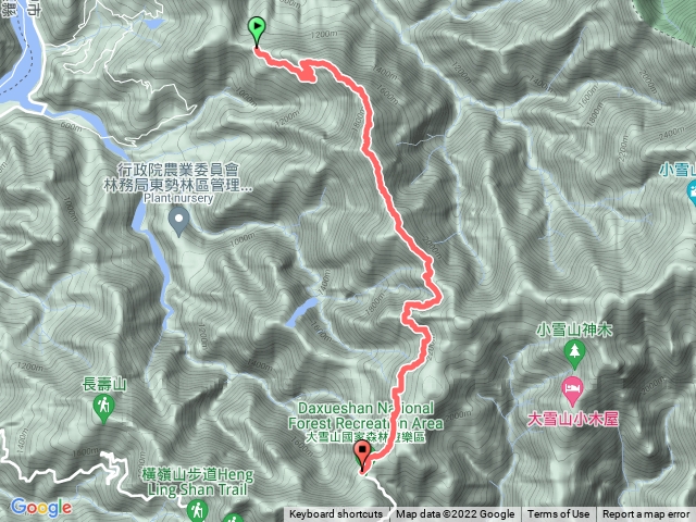 烏石坑山-摩天嶺林道進210林道出