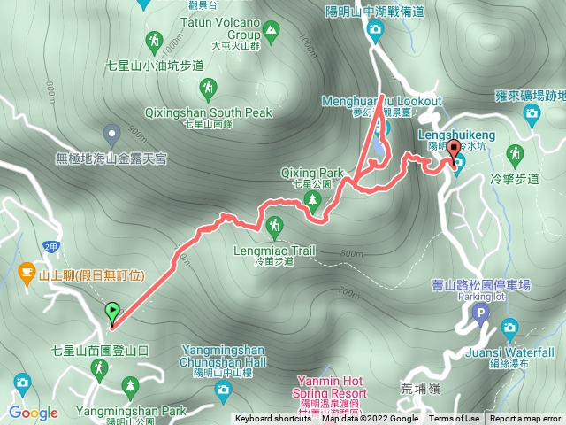 苗圃登山口->夢幻湖->冷水坑