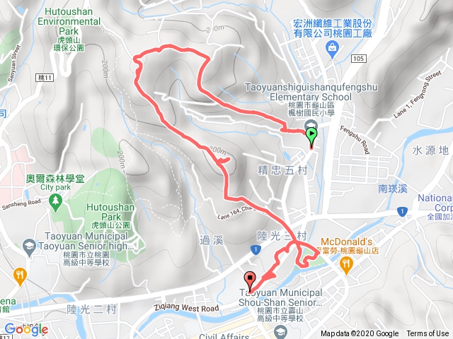 桃園龜山楓樹坑登山步道、新路坑山1091226