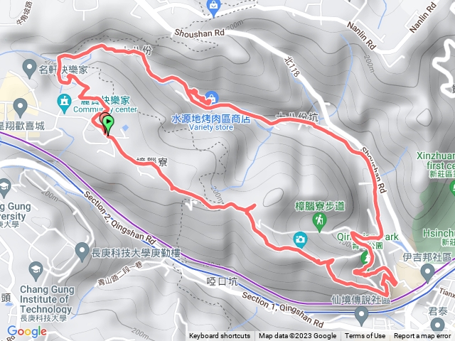 新莊樟腦寮青年公園水源地公園步道O型