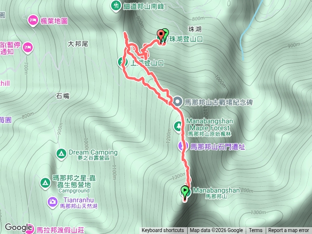 馬那邦山(珠湖線)預覽圖