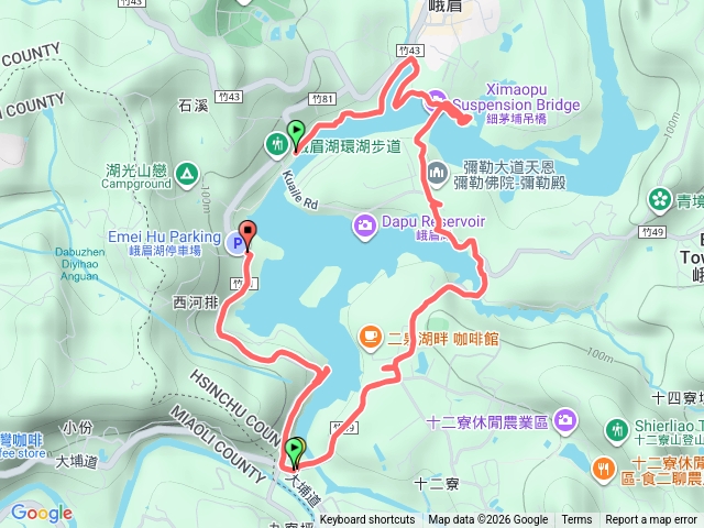 峨眉湖環湖步道預覽圖