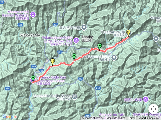 熊野古道中邊路D2滝尻王子-繼櫻王子