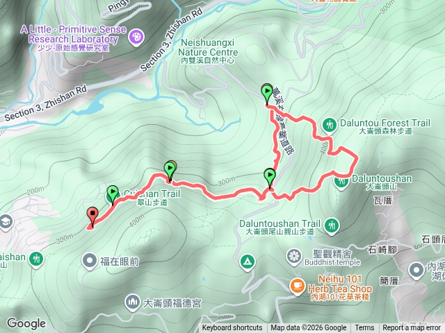 翠山步道大崙頭森林步道預覽圖