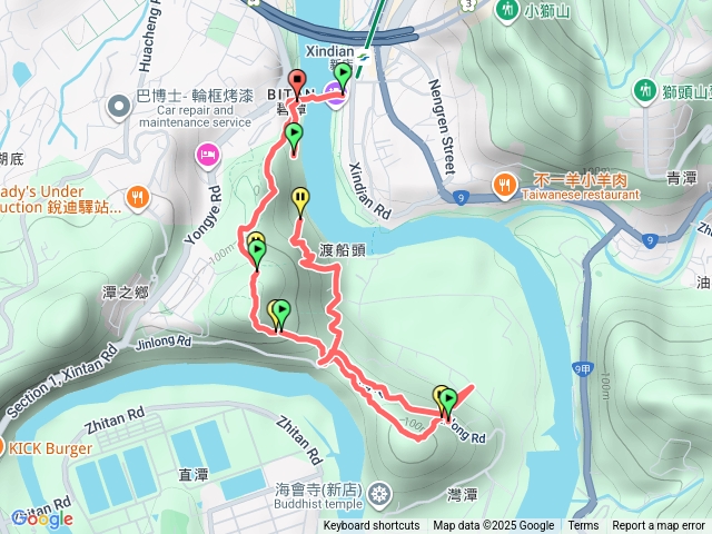 碧潭吊橋-和美山-太子殿下行啟紀念碑-灣潭山古道-文學步道-碧潭吊橋