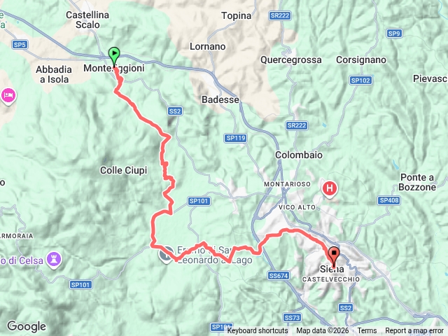 Via Francigena D3: monteriggioni-siena