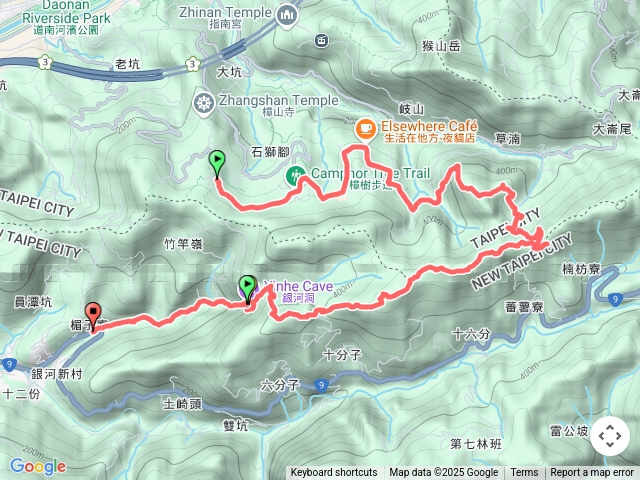 貓空圓山十六分山四面頭山六分山銀河洞