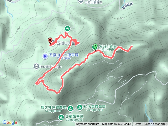 20250719五指山-仙洞步道-橫向步道8.05KM770M