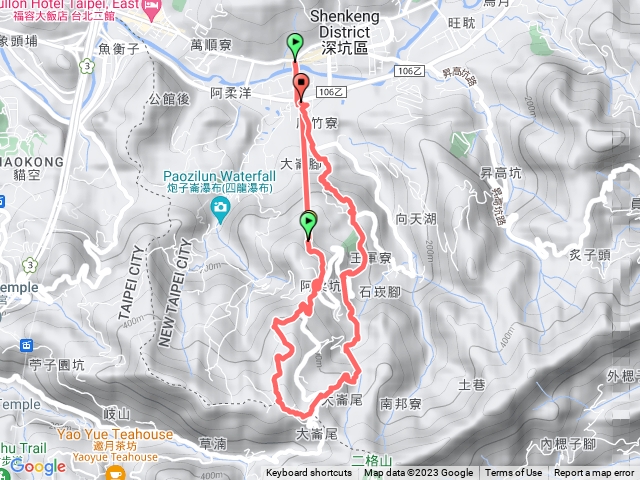 深坑大琦嶺步道阿柔洋山天南宮石觀音步道石媽祖古道