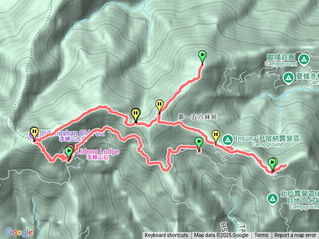 李棟山、泰平山、高義蘭山、馬望僧侶山O遶預覽圖