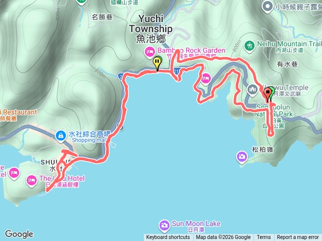 日月潭松柏崙步道至涵碧步道、內湖山步道預覽圖