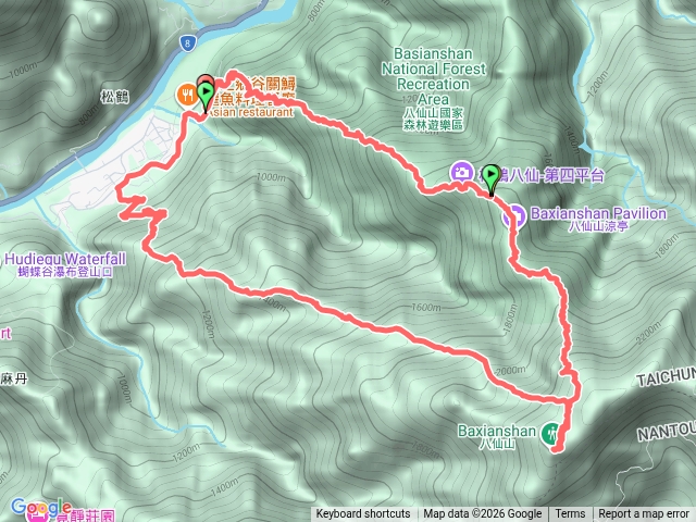 南松鶴上八仙山下松鶴O型走預覽圖