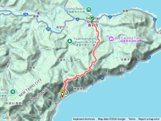 福隆龜媽坑古道東線至大里車站預覽圖