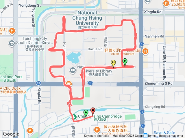 興大慢跑（Yi）繼續轉動直到最後一秒鐘