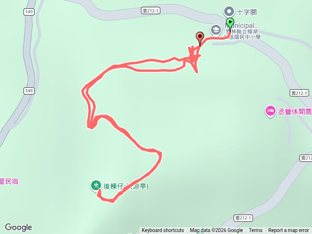 樟湖小學上後棟仔山來回預覽圖
