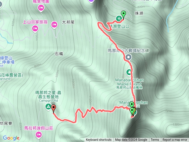 苗栗馬拉邦山（珠湖上，天然湖下）