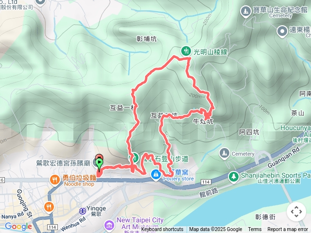鶯歌石&光明山稜線&牛灶山&龜公山&孫龍步道O型步道