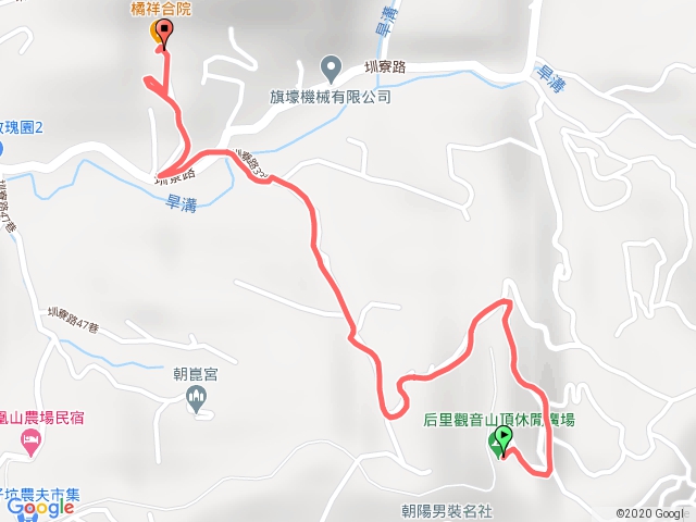 后里觀音山登山步道下山段