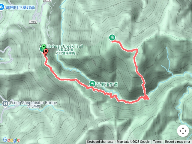 合歡溪上合歡西峰