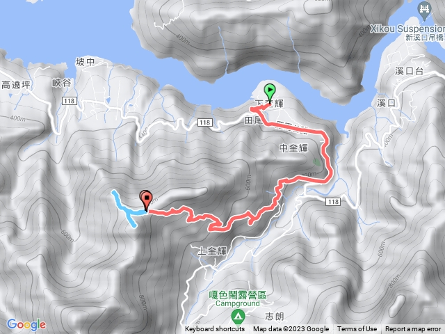 桃園復興鄉 奎輝產業道路底登美腿山 竹頭角山(原路來回)航跡檔gpx(2023-02-19)