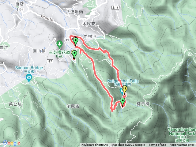 五腳松古道～內柑宅古道～紅葉谷瀑布O型走