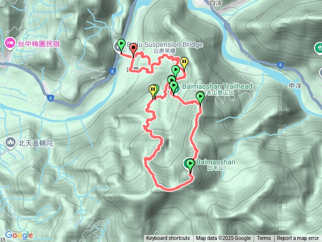 2025.12.7白毛山0型縱走預覽圖