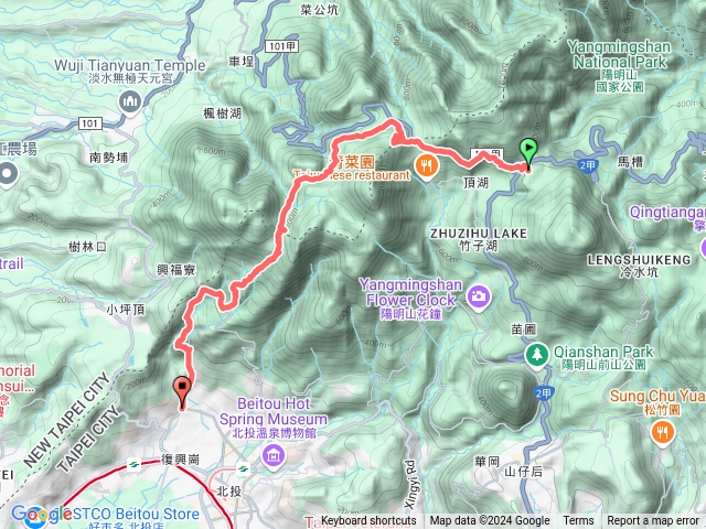 颱風過後訪陽明山：小油坑-鞍部-二子坪-清天宮-貴子坑預覽圖