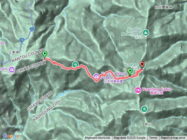 玉山登山口到主峰預覽圖