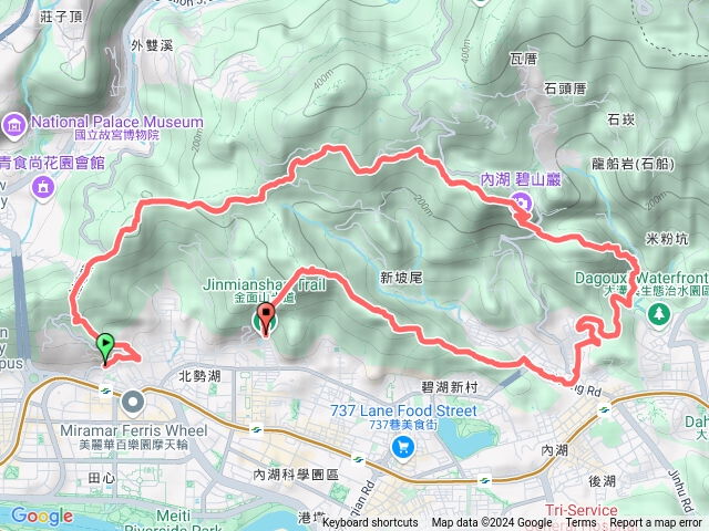 劍南路～碧山巖～金面山預覽圖