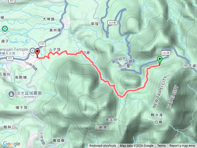 二子坪-面天古道-楓樹湖古道-天元宮預覽圖