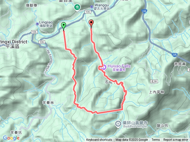 九華山福德宮-平溪子山-畝畝山-石硿子瀑布-灰窯瀑布