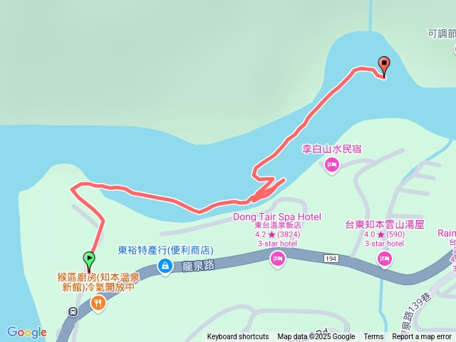 2025/01/02 知本野溪溫泉 去程