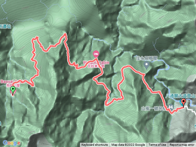 新康橫斷四天D4：抱崖山屋～南安登山口