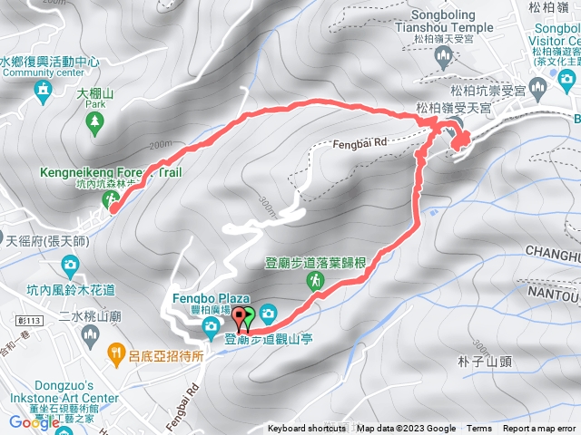 松柏嶺登廟步道+坑內坑步道來回