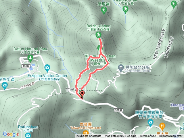 最輕鬆的小觀音山西峰、西西峰路線