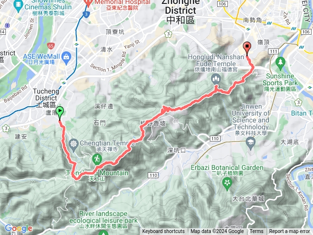 天上山到南勢角