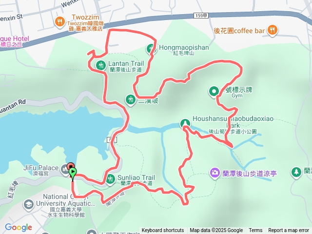20251024蘭潭後山步道、紅毛埤山、山子頂山
