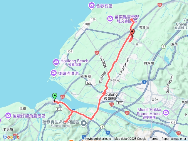 龍港至大山火車站